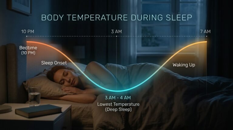 how body temperature changes during sleep